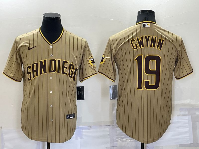 Men San Diego Padres #19 Gwynn brown Game Nike 2022 MLB Jersey->women mlb jersey->Women Jersey